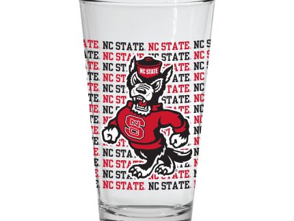 NC State Wolfpack 16oz Strutting Wolf Wrapped Pint Glass
