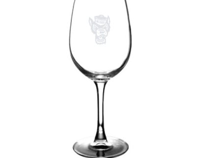 NC State Wolfpack 12oz Wolfhead Wine Glass