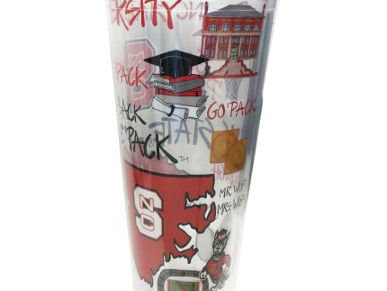 NC State Wolfpack 22oz Tumbler w/Lid and Straw