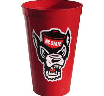 NC State Wolfpack 22oz. Red Wolfhead Stadium Cup