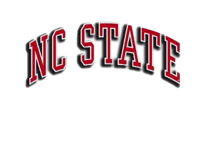 NC State Wolfpack Arched NC STATE Colorshock Decal