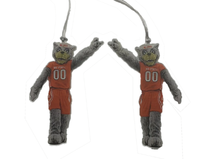 NC State Wolfpack Acrylic Mr Wuf Ornament