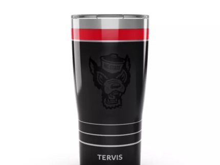 NC State Wolfpack Black Night Game Stainless Steel Tervis Tumbler