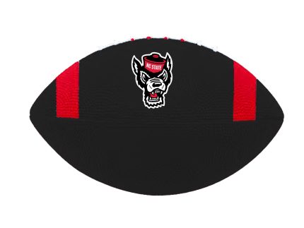 NC State Wolfpack Black Wolfhead Mini Football