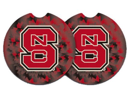 NC State Wolfpack Block S Tie Dye Car Coaster (2-Pack)
