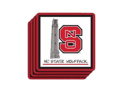 NC State Wolfpack Bell Tower 4-pack Stone Coaster Set