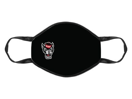 NC State Wolfpack Black Wolfhead Face Mask