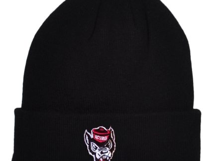 NC State Wolfpack Black Wolfhead Cuffed Beanie