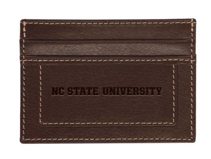 NC State Wolfpack Brown Sierra Card Holder Wallet