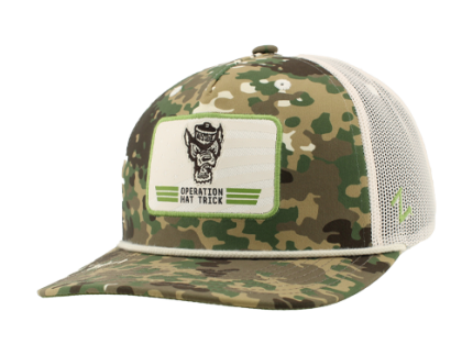 NC State Wolfpack Camo OHT Wolfhead Patch Hat