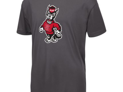 NC State Wolfpack Colosseum Youth Charcoal Strutting Wolf Performance T-Shirt
