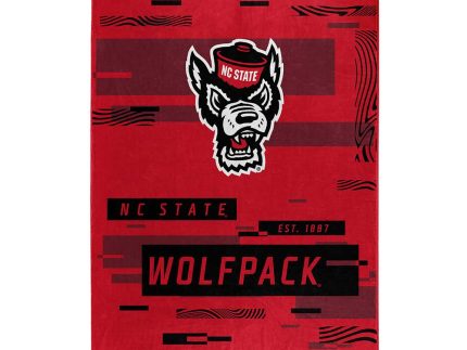 NC State Wolfpack Digitize Raschel 60x80 Royal Plush Blanket