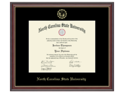 NC State Wolfpack Embossed Diploma Frame
