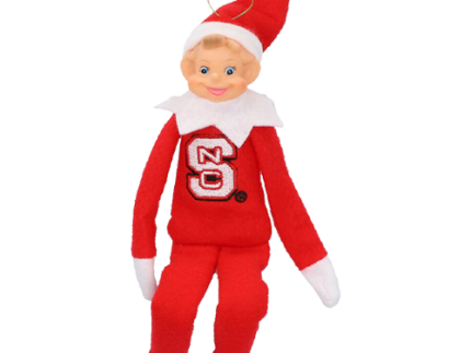 NC State Wolfpack Elf Ornament