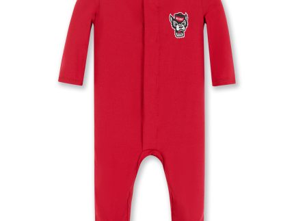 NC State Wolfpack Infant Red Wolfhead Footie
