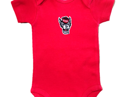 NC State Wolfpack Infant Red Wolfhead Onesie