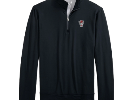 NC State Wolfpack Johnnie-O Motion Black 1/4 zip Pullover