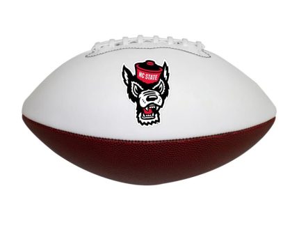 NC State Wolfpack Logo Full Size Wolfhead Autograph Football