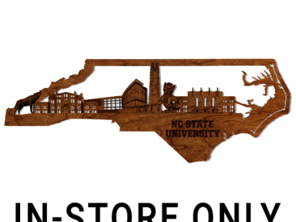 NC State Wolfpack Lazer Edge University Skyline Large Cherry