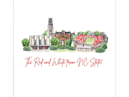 NC State Wolfpack Landmark 8x10 Print