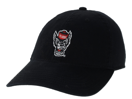 NC State Wolfpack Legacy Women's Black Wolfhead Adjustable Hat