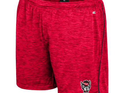 NC State Wolfpack Men's Red Wolfhead Athletic Shorts