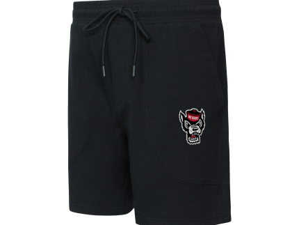 NC State Wolfpack Men's Black Elevation 7 1/2 Inseam French Terry Shorts