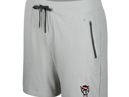 NC State Wolfpack Men's 7 Ash Grey Atomic Shorts