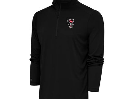 NC State Wolfpack Men's Black Wolfhead Tribute 1/4 Zip Pullover