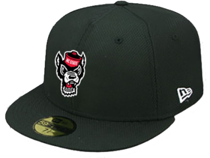 NC State Wolfpack New Era 59Fifty Wolfhead Fitted Diamond Mesh Hat