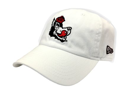 NC State Wolfpack New Era White Slobbering Wolf 9Twenty Adjustable Hat