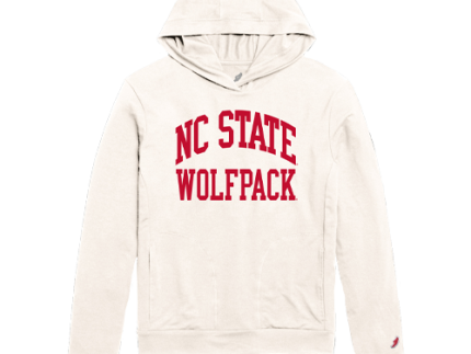 NC State Wolfpack Off-White Lightweight Jersey Hoodie