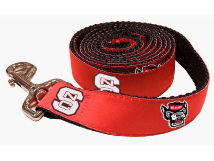 NC State Wolfpack Red Block S and Wolfhead Dog Leash