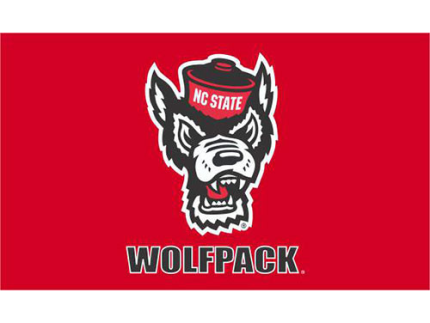 NC State Wolfpack Red Wolfhead 3'X5' Flag