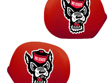 NC State Wolfpack Red Wolfhead Side Mirror Covers