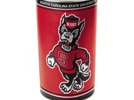 NC State Wolfpack Red Metal Trashcan