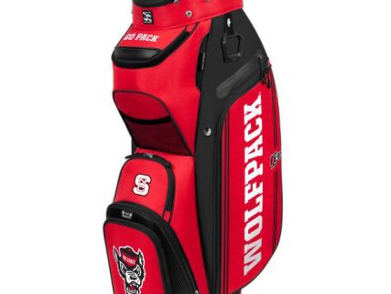 NC State Wolfpack Red Bucket III Cooler Cart Golf Bag