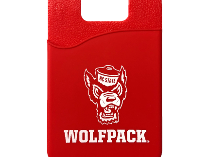 NC State Wolfpack Red Wolfhead Silicone Media Wallet