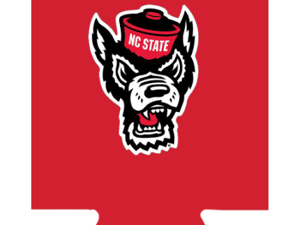 NC State Wolfpack Red Wolfhead Insulated Can Koozie