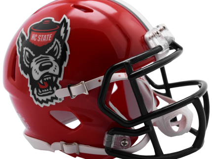 NC State Wolfpack Riddell Red Wolfhead Replica Mini Speed Football Helmet