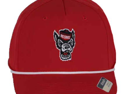 NC State Wolfpack Red Wolfhead Structured Rope Adjustable Hat
