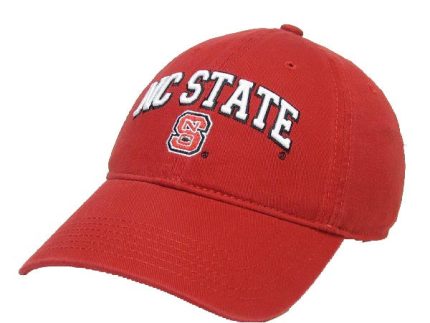 NC State Wolfpack Red Block S Relaxed Twill Adjustable Hat