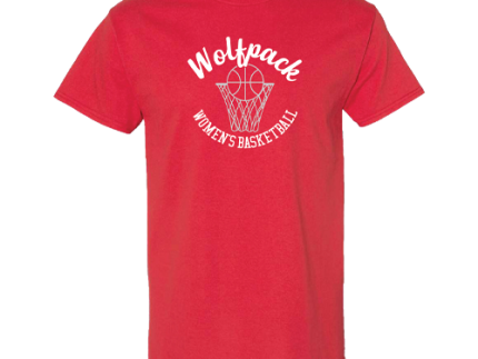NC State Wolfpack Red Script Women's Basketball T-Shirt