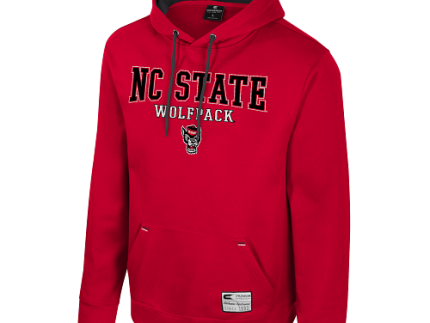NC State Wolfpack Red Embroidered Hooded Sweatshirt