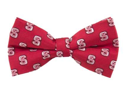 NC State Wolfpack Red Repeat Logo Pre Tied Bow Tie