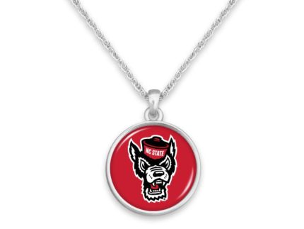 NC State Wolfpack Red Wolfhead Leah Necklace
