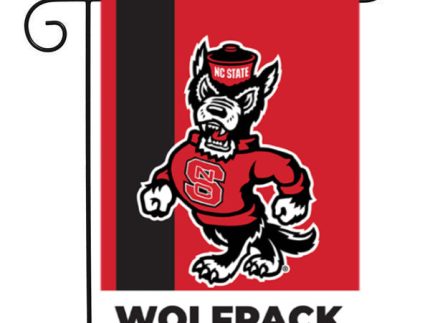 NC State Wolfpack Strutting Wolf Garden Flag