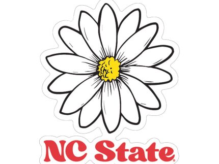 NC State Wolfpack 3 NC State Daisy Rugged Sticker