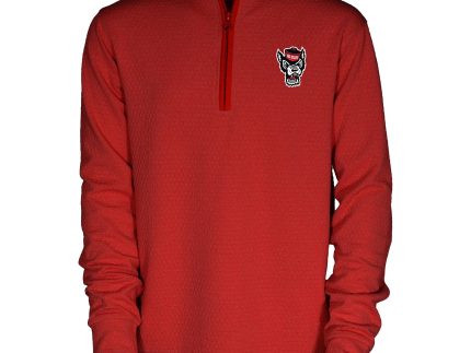 NC State Wolfpack Sterling Youth Red 1/4 Zip Pullover
