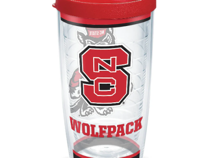 NC State Wolfpack Tradition Double Sided Logo Tervis Tumbler